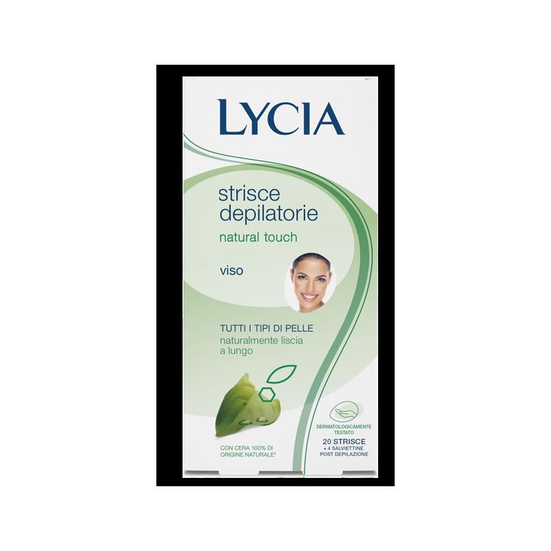Lycia Natural Touch 20 Strisce Depilatorie per il Viso