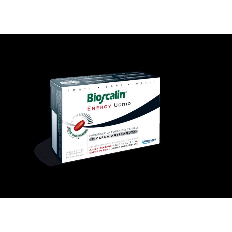 Bioscalin Energy Uomo: Compresse Rivitalizzanti per Capelli, Confezione da 30