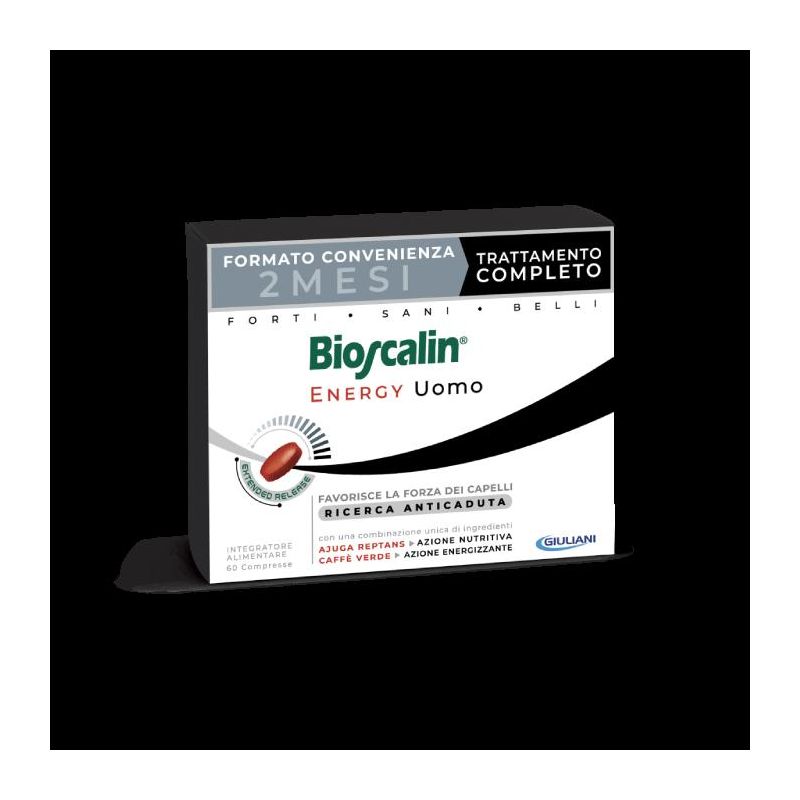 Bioscalin Energy Compresse per Capelli Uomo - Pacchetto da 60