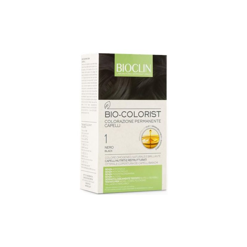 Bioclin Bio Colorist 1 Nero - Colorazione Permanente per Capelli