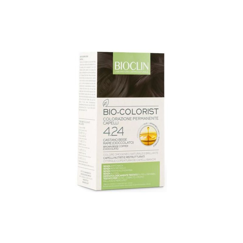 Bioclin Bio Colorist - Colorazione Permanente Castano Beige Rame 4.24