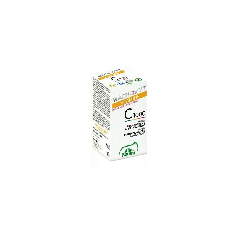 Alta Natura Macrovyt - Compresse di Vitamina C 1000mg, Confezione da 30