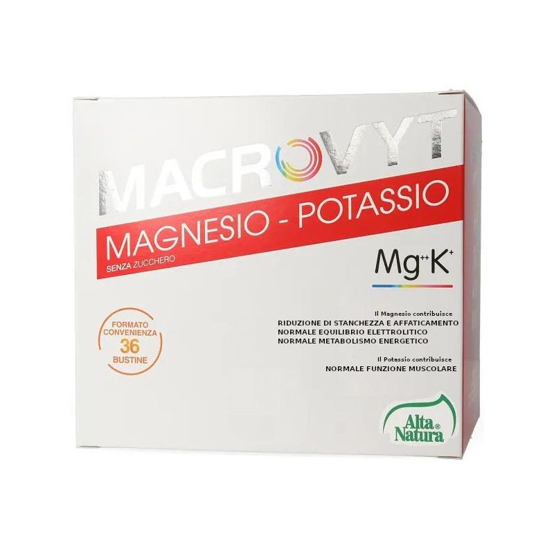 Macrovyt Magnesio e Potassio - 36 Bustine Salutari