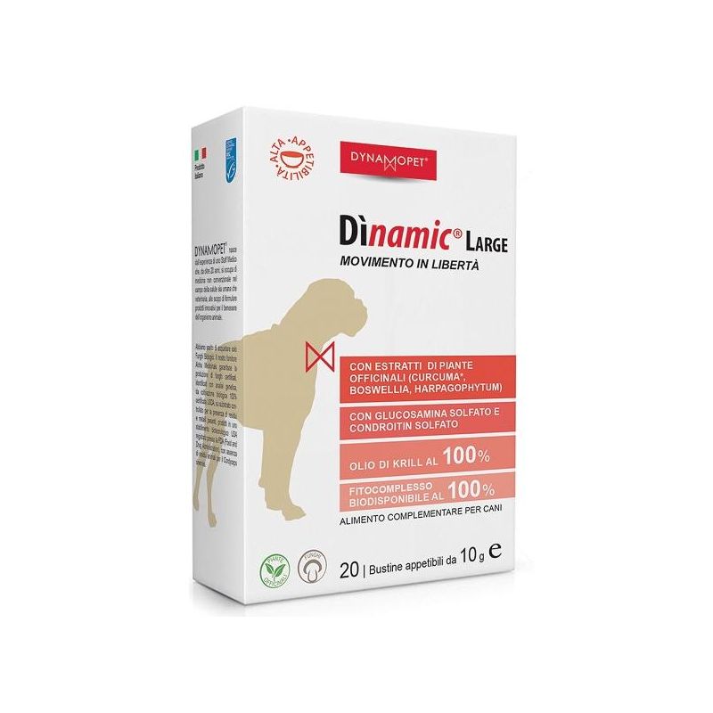 Dinamic Large: Alimento Complementare Dinamico per Cani, 20 Bustine