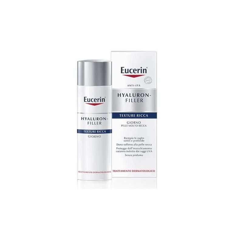 Eucerin Hyaluron-Filler Crema Giorno a Texture Ricca 50ml
