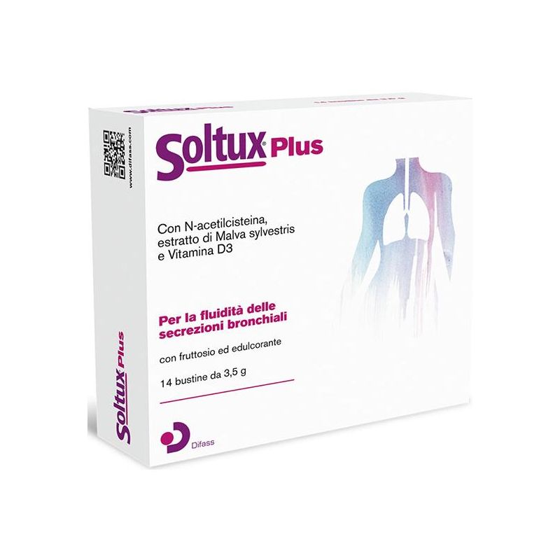 Soltux Plus Bustine per Tosse - Confezione da 14 Pezzi