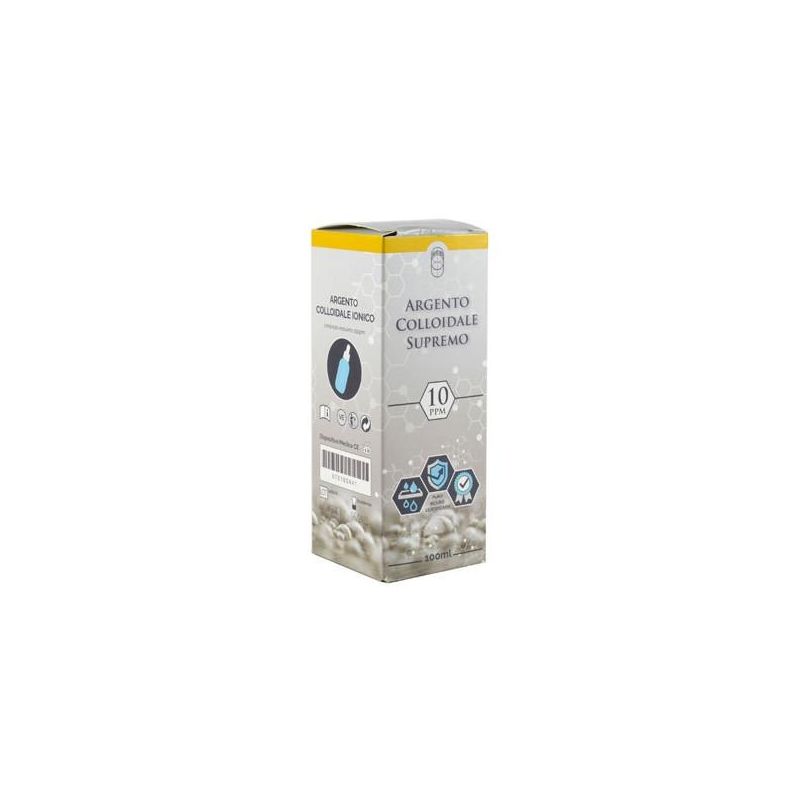 Supremo Argento Colloidale Certificato 10PPM con Contagocce - 100ml