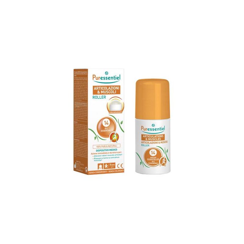 Puressentiel Roller per Sollievo di Articolazioni e Muscoli - 75ml