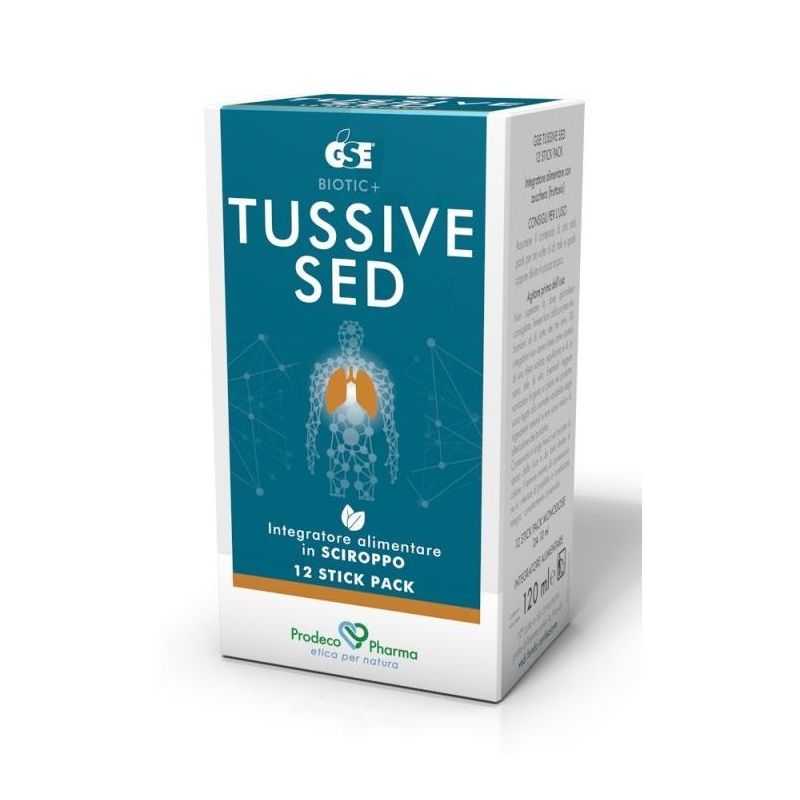 GSE Tussive Sed Syrup - Pack di 12 Stick per Tosse