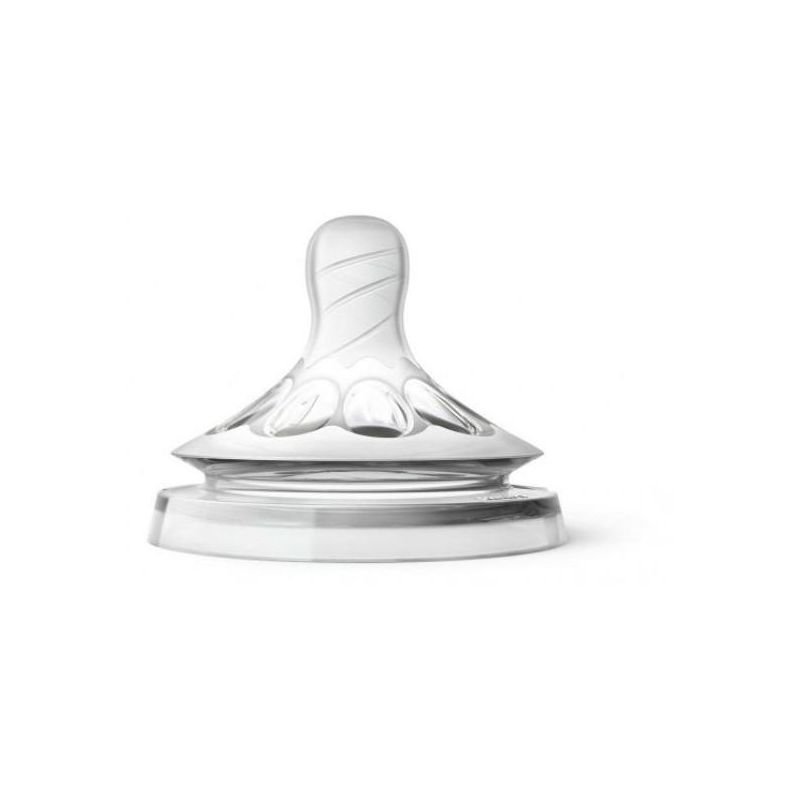 Avent Natural Prime 2 Tettarelle con 1 Foro per Poppate Iniziali