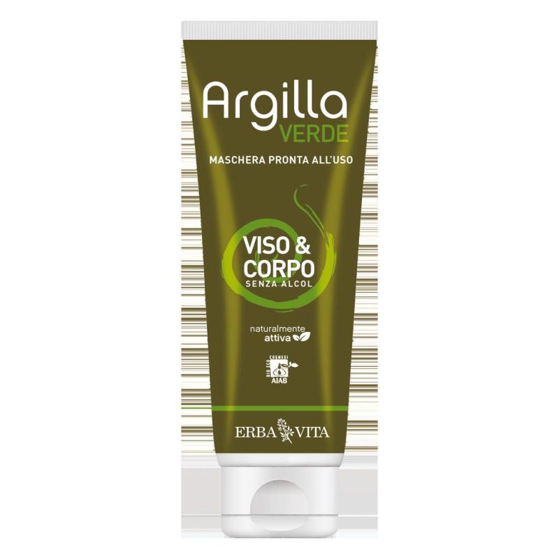 Maschera Viso e Corpo Argilla Verde, 250ml