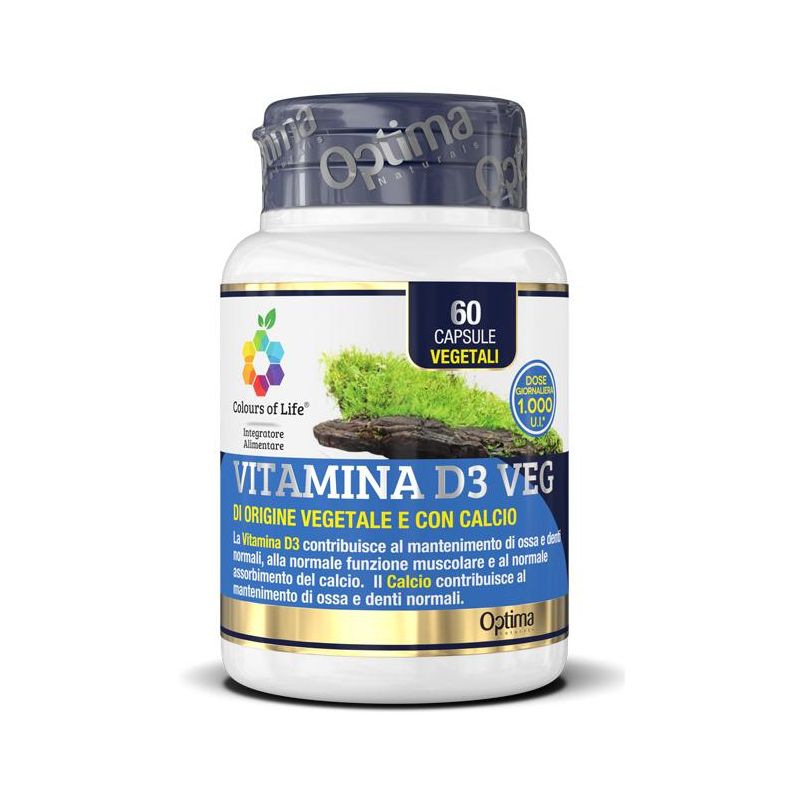 Vitamina D3 Vegana 'Colours of Life' - 60 Capsule