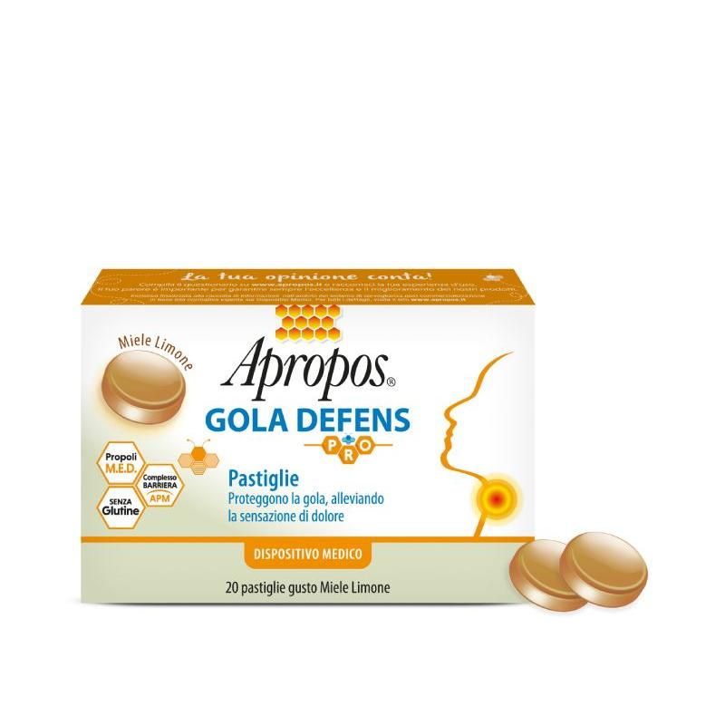 Apropos Pro Defence Pastiglie per la Gola Miele e Limone - Pacco da 20