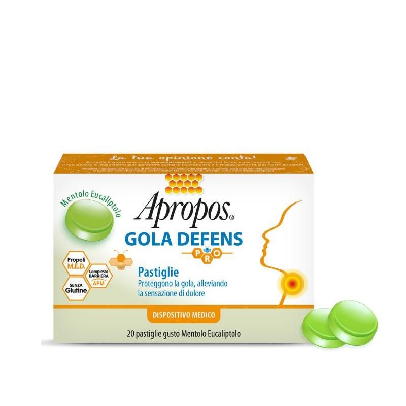 Apropos Pro Defence Gola - 20 Pastiglie con Mentolo ed Eucaliptolo