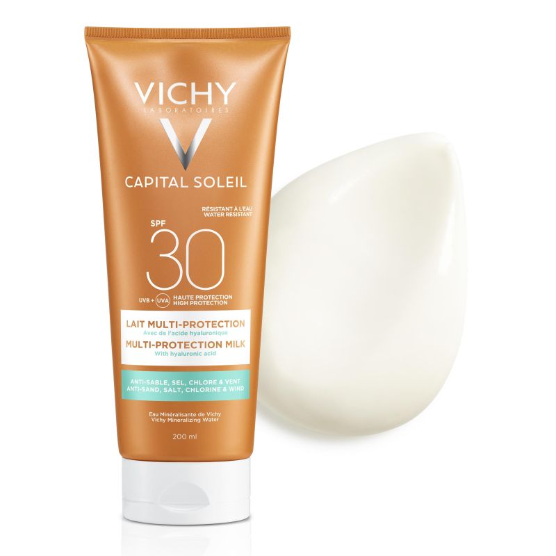 Vichy Capital Soleil Latte Solare Multi-Protezione SPF 30, 200 ml