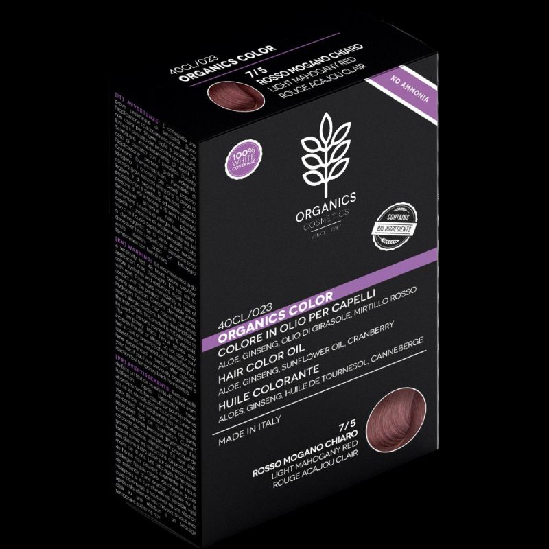 Colore in Olio per Capelli 7/5 - Rosso Mogano Chiaro