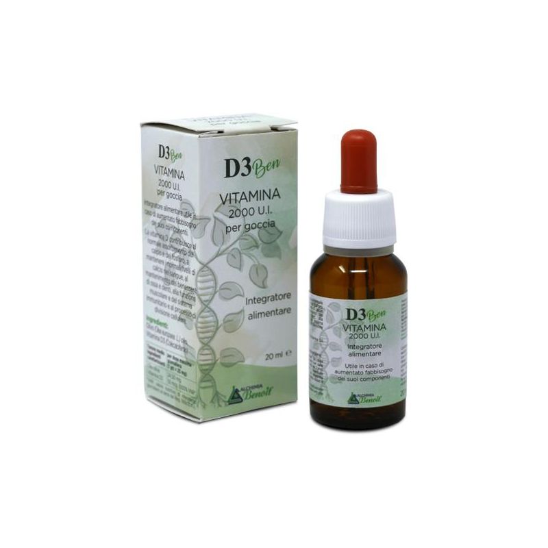 Vitamina D3 Benessere 2000U.I. - Supplemento da 20ml