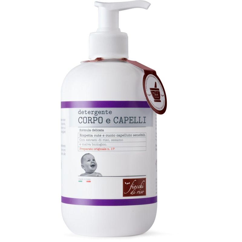 Detergente 2-in-1 per Corpo e Capelli con Fiocchi di Riso - 400 ml