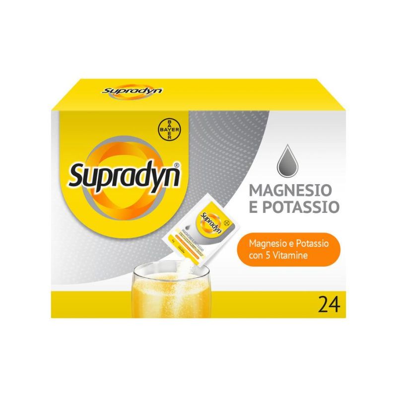 Supradyn Sport: Integratore di Magnesio, Potassio, Vitamine e Minerali - 24 Bustine Effervescenti