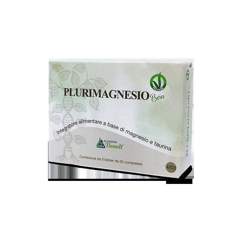 Benoit Alchimia Plurimagnesio - Integratore Multiminerale, 60 Compresse