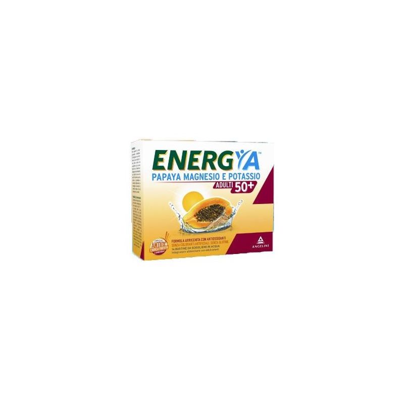 Energya 50+ Bustine con Papaya, Magnesio e Potassio - Confezione da 14