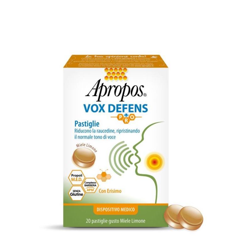 Apropos Vox Defens Pro Miele e Limone - 20 Pastiglie
