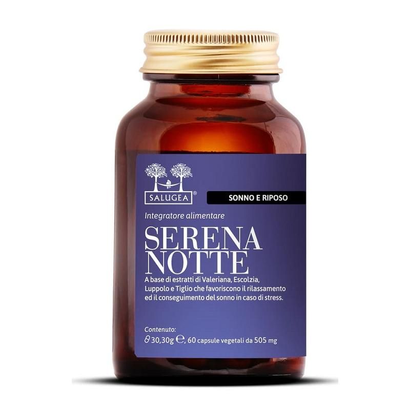Salugea Serena Notte - Integratore Naturale per il Sonno, 60 Capsule