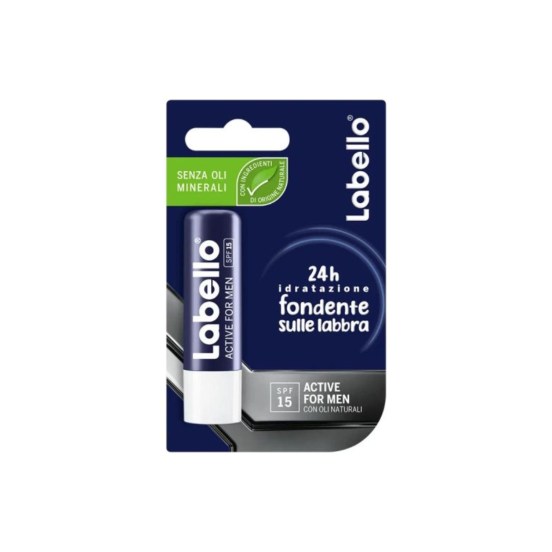 Labello Active SPF15 Balsamo Labbra per Uomini - 1 Pezzo