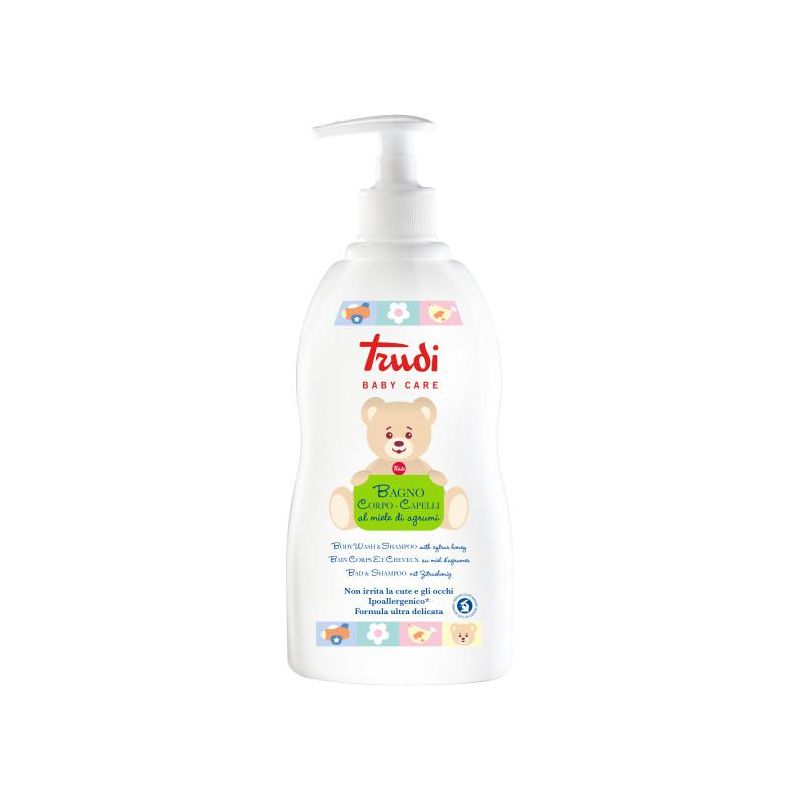 Trudi Baby Care 500ml - Detergente 2 in 1 per Corpo e Capelli