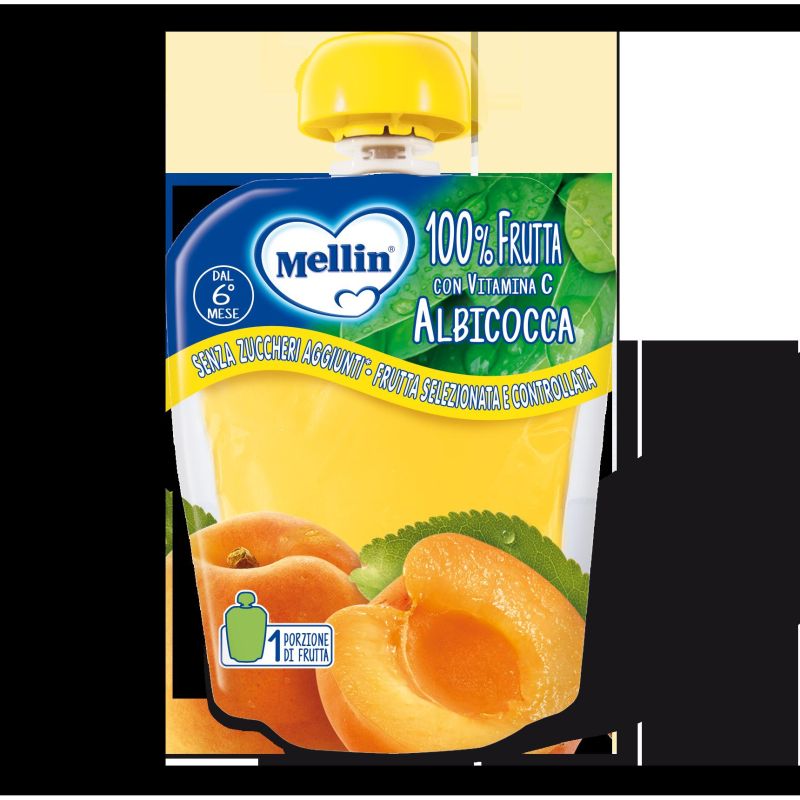 Mellin Pouch Purea di Albicocca 90g