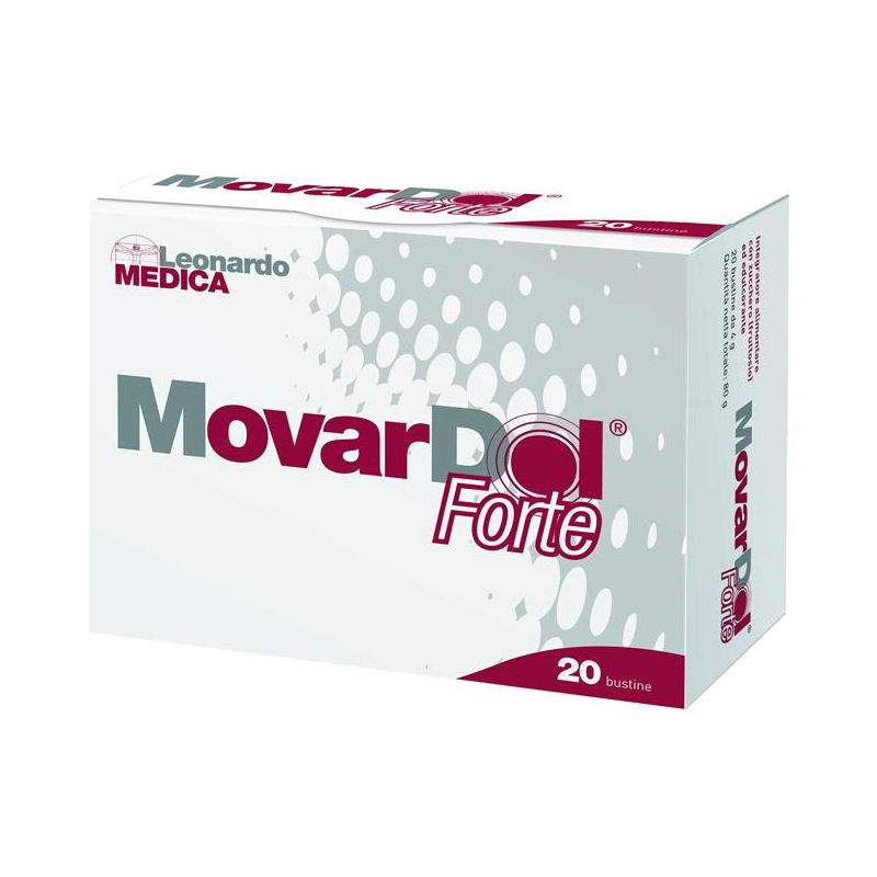 Movardol Forte Bustine - Integratore per le Articolazioni, 20 Pezzi, 80g