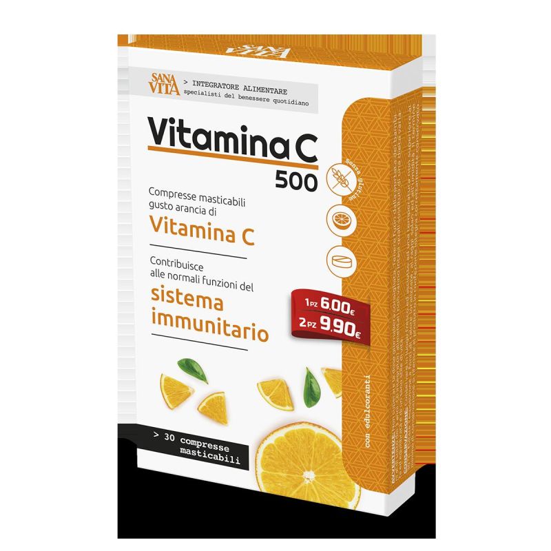 Sanavita Vitamina C - 30 Compresse Masticabili