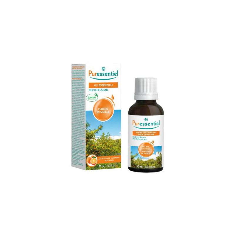 Puressentiel Sicilian Voyage Essential Oil Blend per Diffusore - 30ml