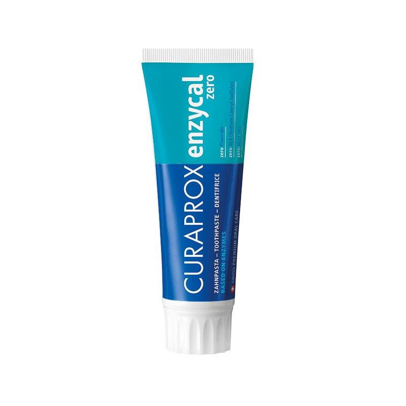 Curaprox Enzycal Zero Dentifricio senza Fluoro, 75ml