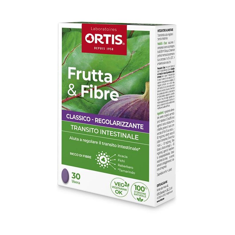Frutta e Fibre - Integratore Alimentare Classico - 30 Compresse