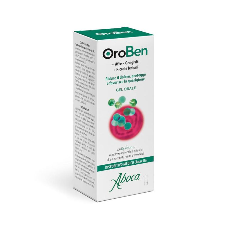Aboca Oroben Aftagen Gel Orale per Ulcere e Afte, 15ml