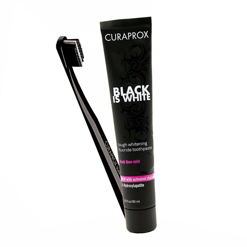 Set Curaprox Black is White: Dentifricio 90ml e Spazzolino