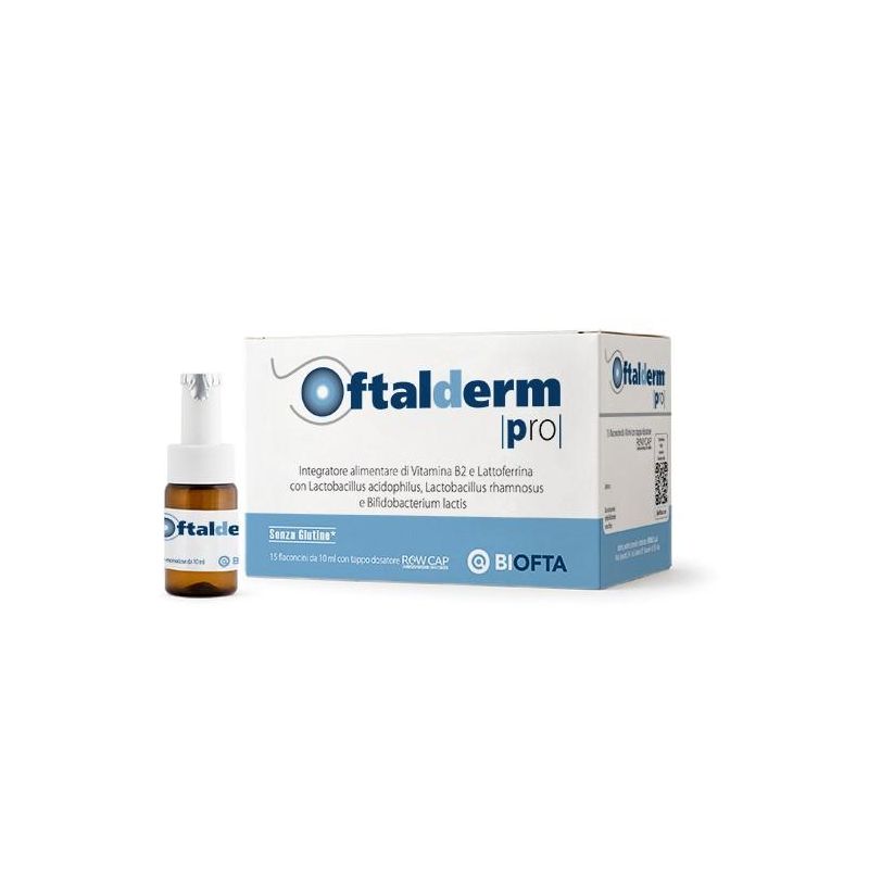 Oftalderm Pro - 15 Fiale con Rewcap per Salute Oculare
