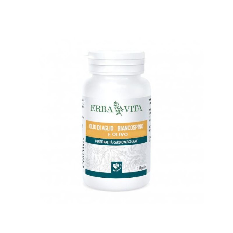 Erba Vita - 100 Perle di Olio di Aglio, Biacospino e Olivo