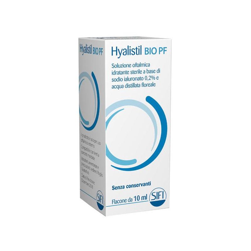 Gocce Oculari Idratanti Hyalistil Bio Pf con Acido Ialuronico 0,2% - 10ml