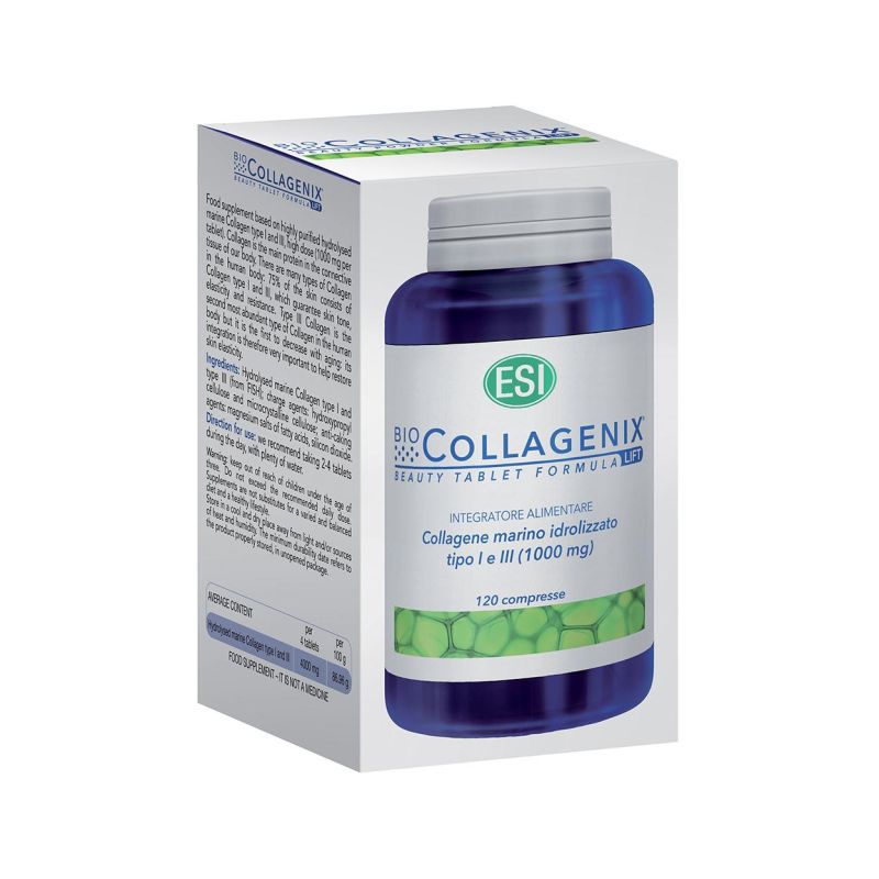 Esi Biocollagenix - 120 Compresse per Salute e Bellezza della Pelle