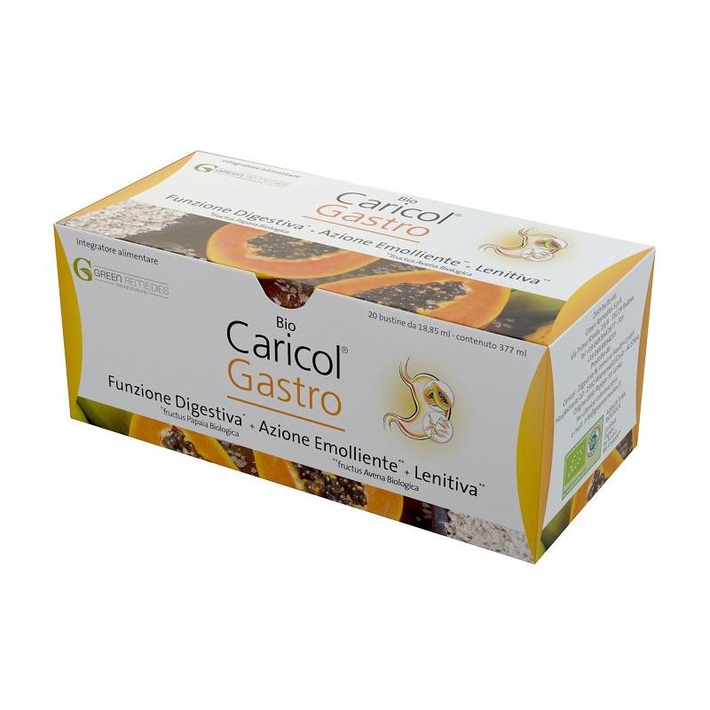 Bio Caricol Gastro - Integratore Naturale per la Digestione, 20 Bustine