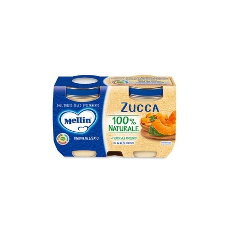 Omogeneizzato di Zucca Mellin - Confezione Doppia da 125g