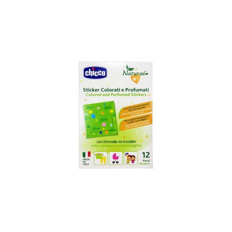 Chicco Natural Zanza - Adesivi Antizanzara Colorati e Profumati