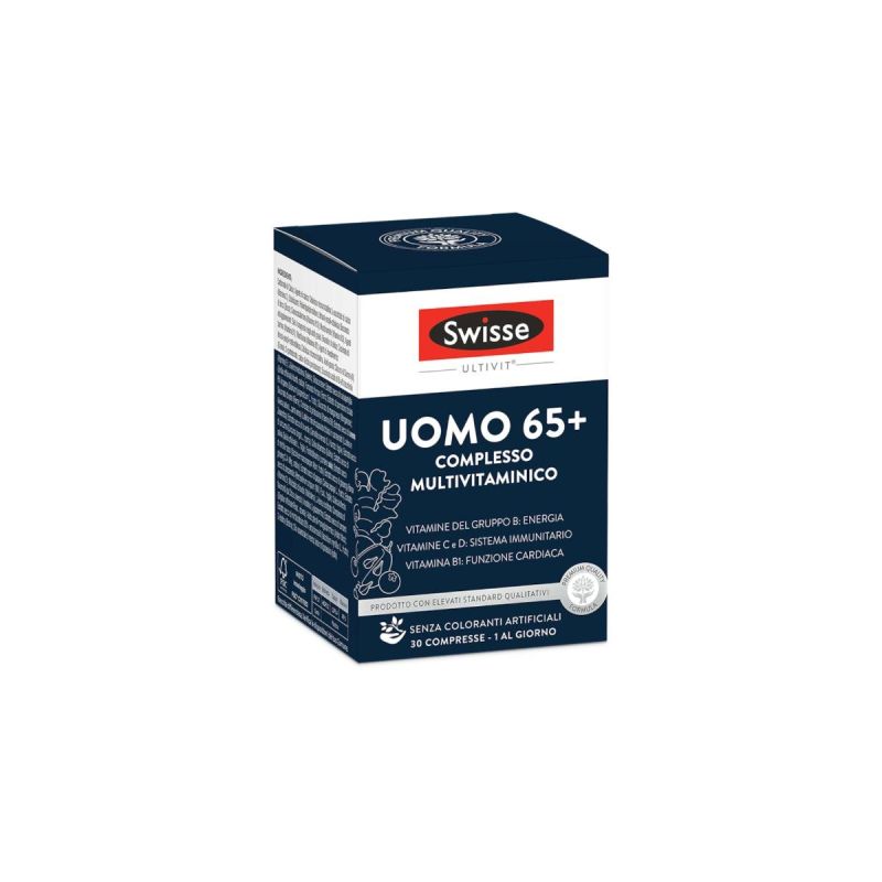 Swisse Multivitaminico per Uomini 65+ - Pacco da 30 Compresse