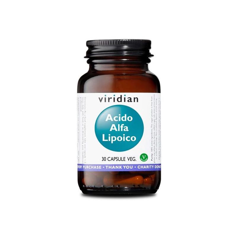Viridian Alfa Acido Lipidico - Integratore Salutare, 30 Capsule