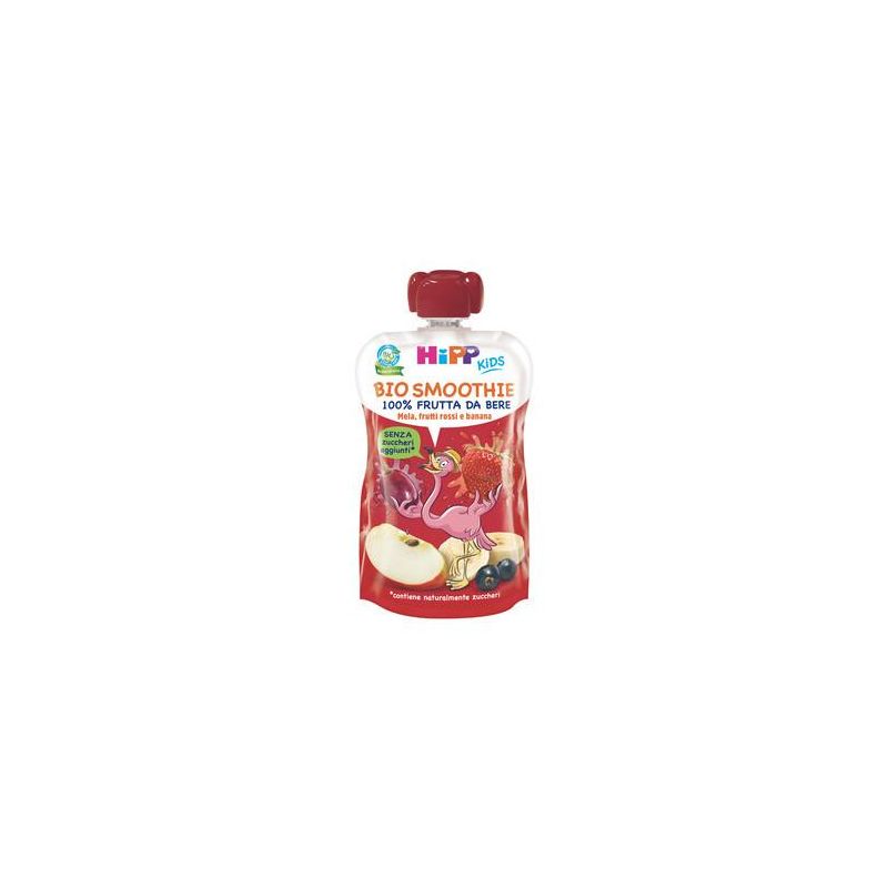 Smoothie Biologico Hipp con Mela, Frutti Rossi e Banana, 120 ml