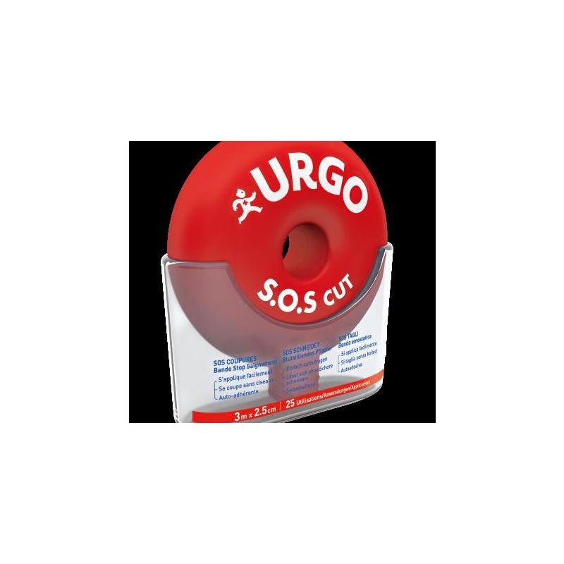 Urgo SOS Cut Benda Autoadesiva - 3m x 2,5cm