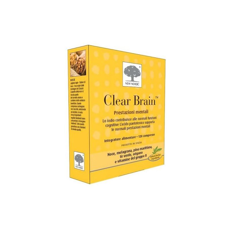 Clear Brain - Integratore per la Salute del Cervello, 120 Compresse