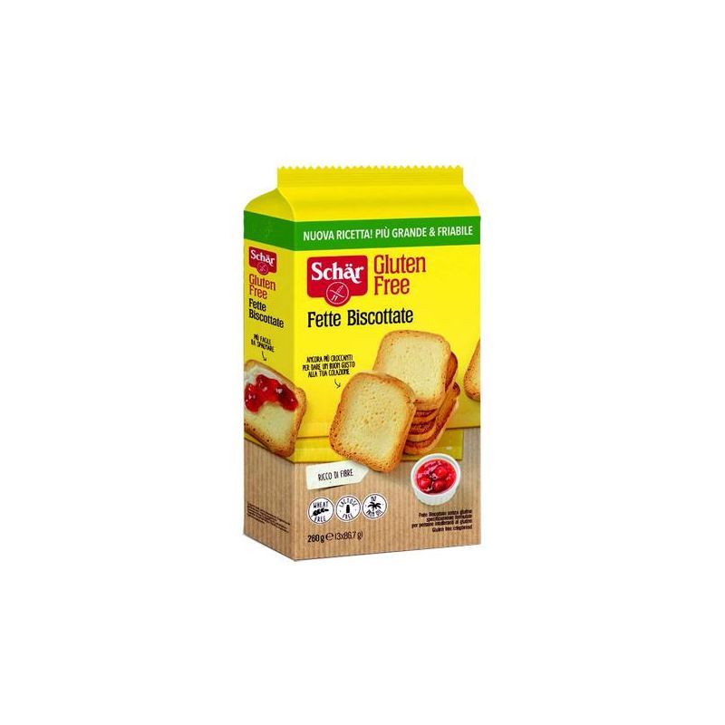 Schar Fette Biscottate da 260g - Tostate Croccanti Senza Glutine